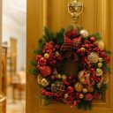 decoracion puerta para navidad