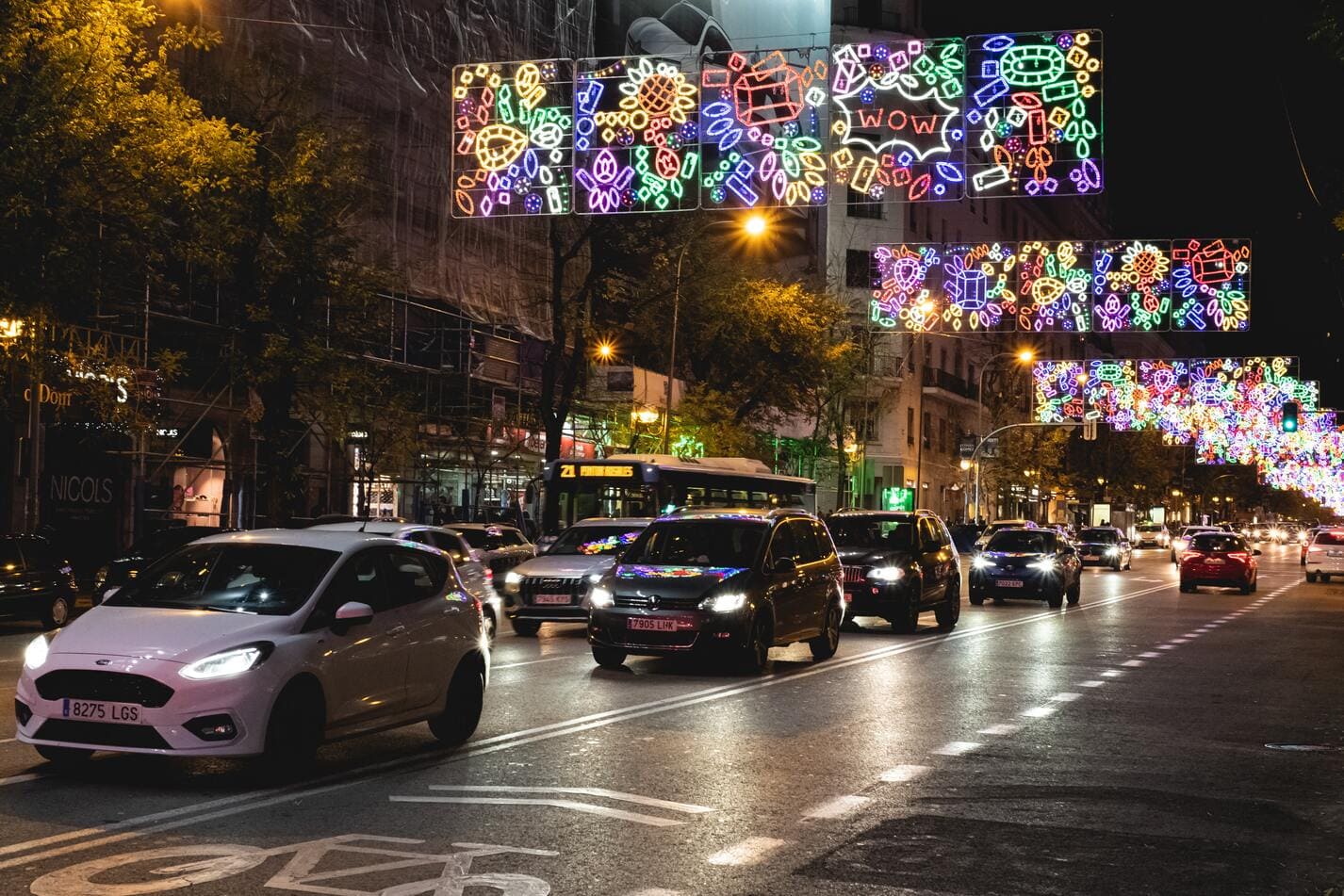 encendida luces navidad madrid